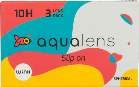 Aqualens 10 H Montly Disposable Contact Lens (3 Lens/Box) (-6)