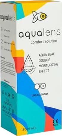 Aqualens Comfort Contact Lens Solution Bottle Of 180 Ml (Lens Case Free)