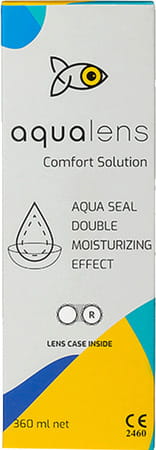 Aqualens Comfort Contact Lens Solution Pack Of 1 (360ml) +1 Lens Case