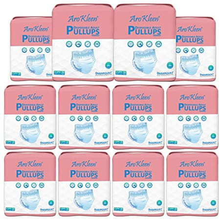 Arokleen Adult Diaper Pull-Ups Extra Large (Waist Size: 96 Cm-165 Cm) 10 Pcs Per Packet Pack Of 12