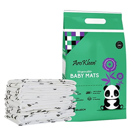 Arokleen 60 X 60 Cm Baby Disposable Changing Mats Urine Protector Underpad Pack 1 ( 10 Counts )