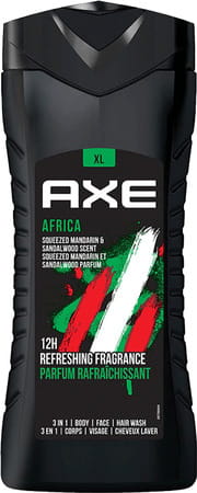 Axe Africa 3 In 1 Body, Face & Hair Wash For Men, Long-Lasting Fragrance, 400ml