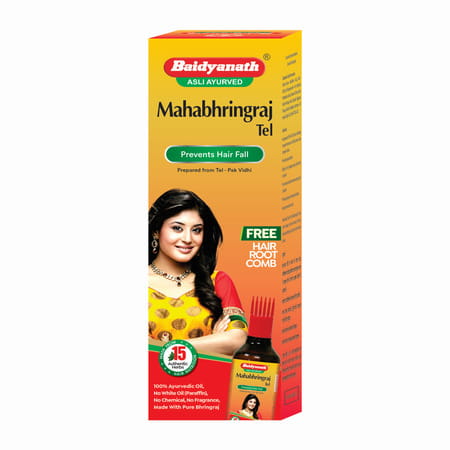 Baidyanath Nagpur Mahabhringraj Tel | For Hair Growth | Anti Dandruff | 100ml