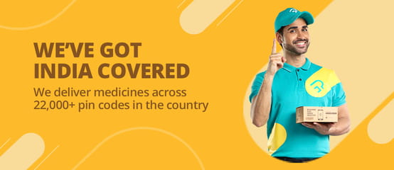 Online medicine delivery across 19000+ pincodes in India