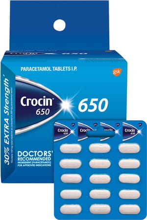 Crocin 650 Strip Of 15 Tablets