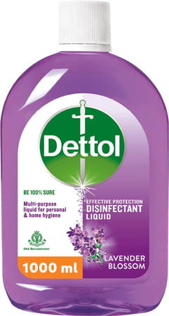 Dettol Liquid Disinfectant For Floor Cleaner Surface Disinfection - Lavender Blossom - 1l