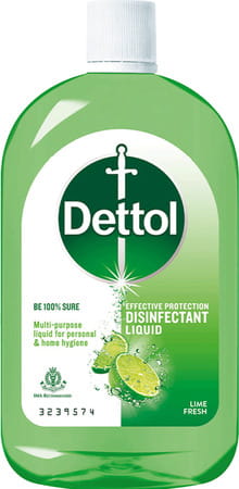 Dettol Liquid Disinfectant For Floor Cleaner Surface Disinfection Personal Hygiene Lime Fresh 1000ml