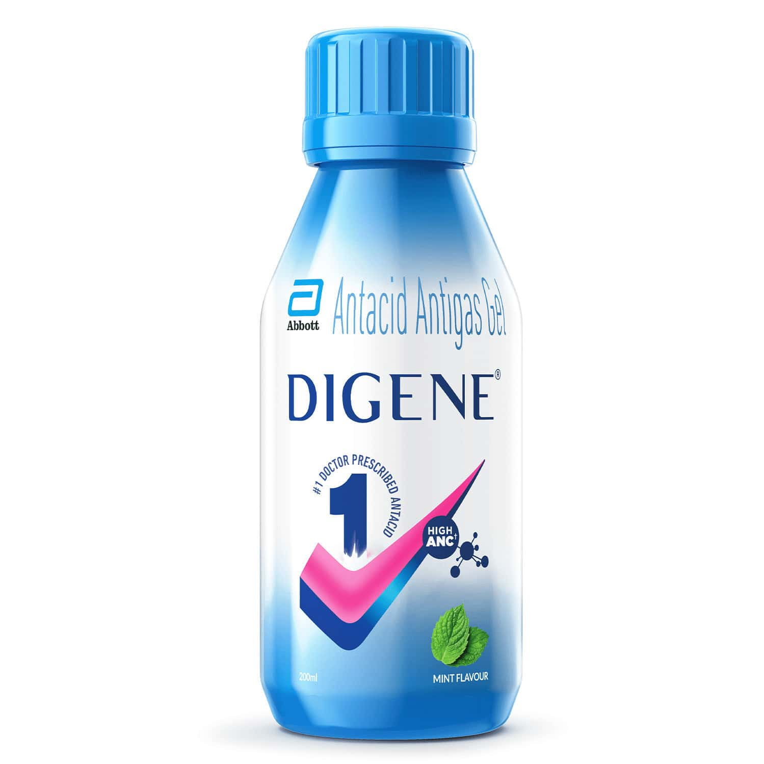 Digene Gel Acidity & Gas Relief - 200ml Mint Flavour Sugar Free