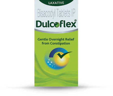 Dulcoflex 5mg Tablet Constipation Laxative Bowel Movement Regulator 1 Strip-10 Tablet