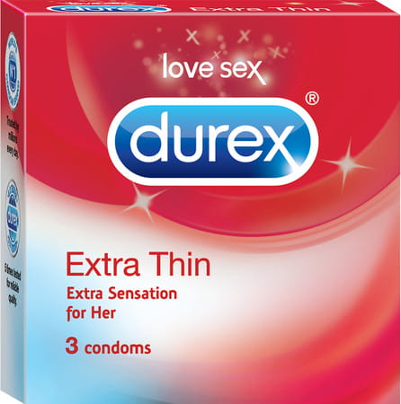 Durex Condoms Extra Thin- 3s