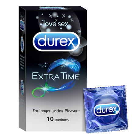 Durex Extra Time Packet Of 10 Condoms