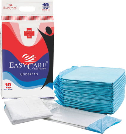 Easycare Skin Friendly Cotton Four Layers Soft Underpad Pack Of 10 - Ec1190