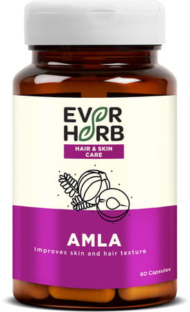 Everherb (By Pharmeasy) Amla - Immunity Booster Capsules - Natural Vitamin C - Bottle Of 60