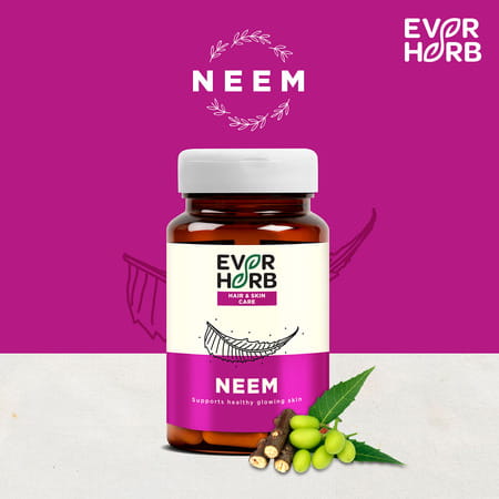 Everherb (By Pharmeasy) Neem - Immunity Booster - Hair & Skin Detoxifier - Bottle Of 60