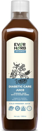 Everherb Diabetic Care Juice-13 Potent Ingredients -Healthy Blood Sugar Management - 500 Ml Bottle