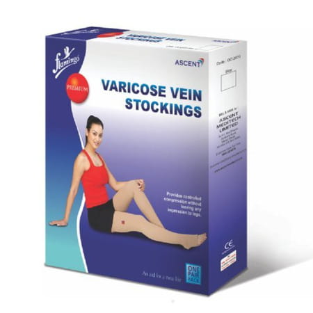 Flamingo Premium Varicose Vein Stockings Pair Size Large