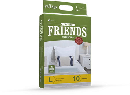 Friends Classic Disposable Underpads,Soft & Super Absorbency - 60x90 Cm