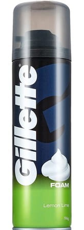 Gillette Classic Lemon Lime Shaving Foam Bottle Of 196 G