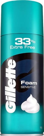 Gillette Classic Sensitive Shaving Foam Bottle Of 418 G