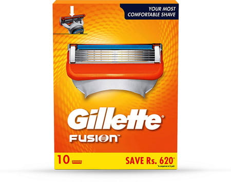 Gillette Fusion 5 Shaving Blades Pack Of 10