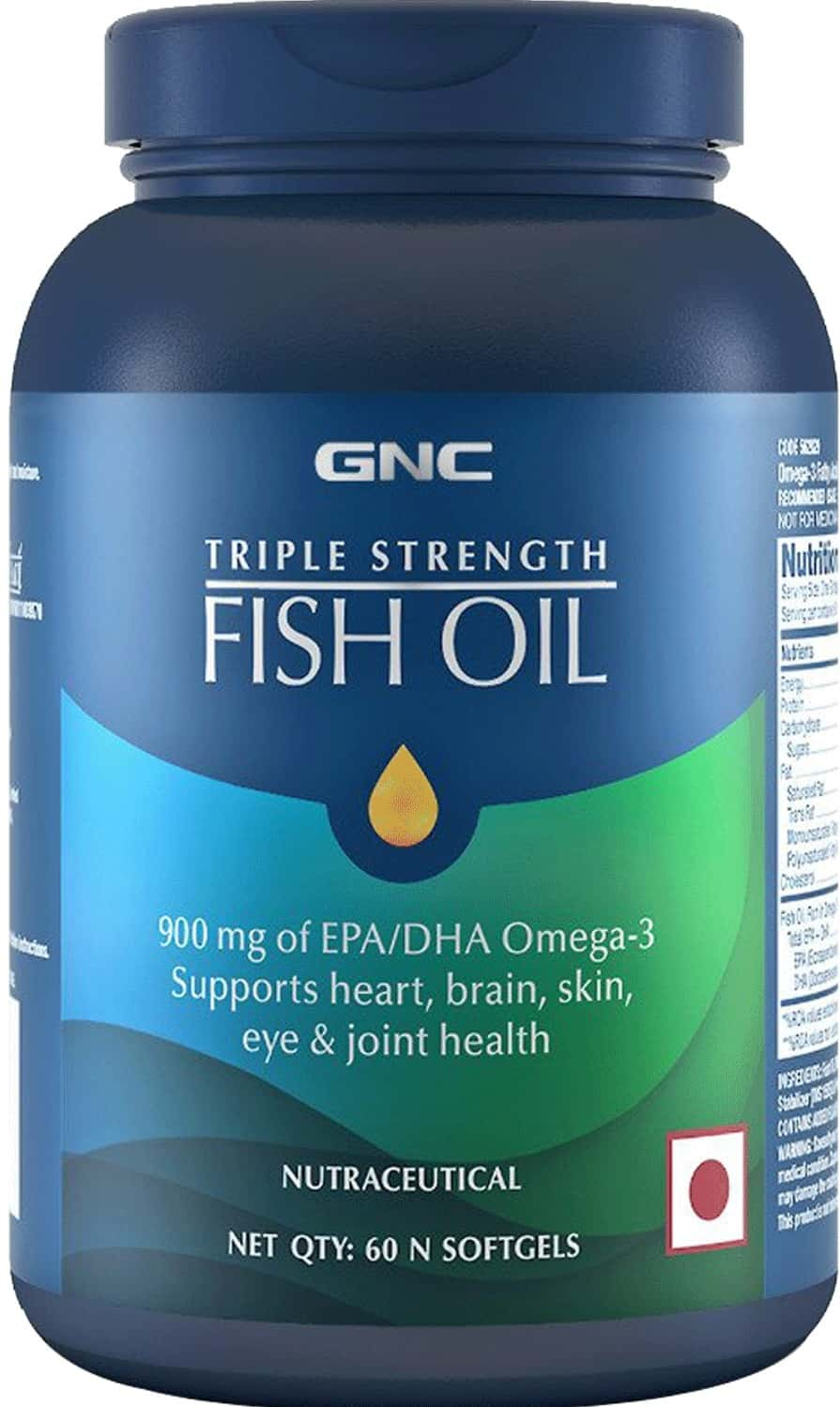 Gnc Triple Strength Fish Oil - 1500 Mg - 60 Enteric Coated Softgels