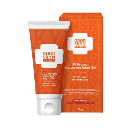 Good Skyn Clinic Uv Protect Sunscreen Aqua Gel Spf-30+ With Multivitamins 50gm