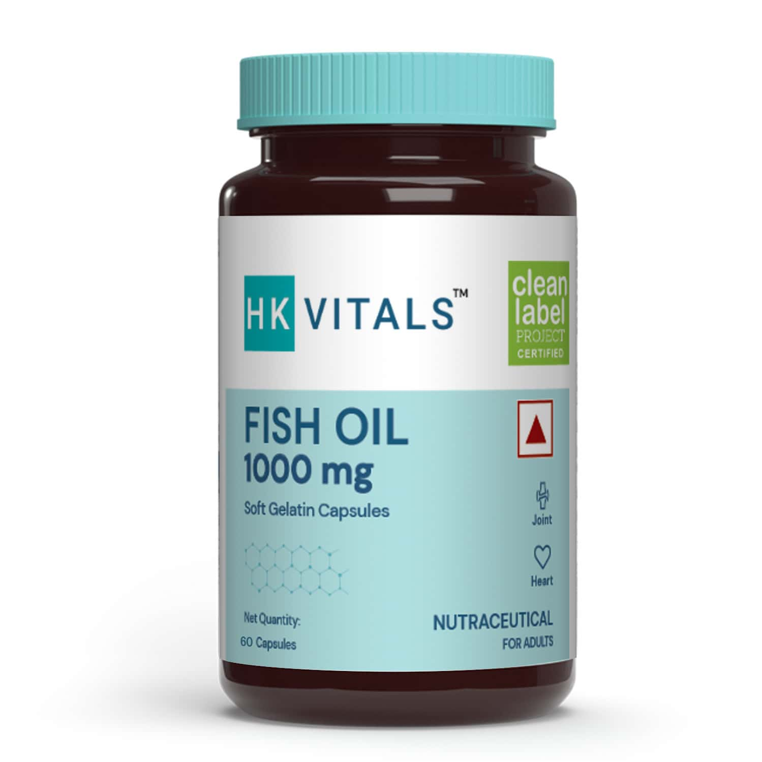 Healthkart Hk Vitals Fish Oil 1000mg With 180mg Epa And 120mg Dha 60 Capsules