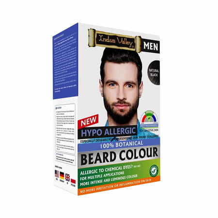 Indus Valley Men Hypo Allergic Beard Colour Black-115g