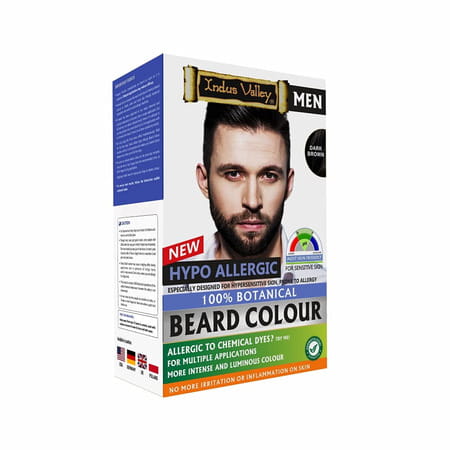 Indus Valley Men Hypo Allergic Beard Colour Dark Brown-115g