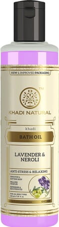 Khadi Natural Lavender & Neroli Bath Oil 210 Ml