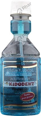 Kidodent Bubble Fruit Flavour Bottle Of 150ml Mouthwash