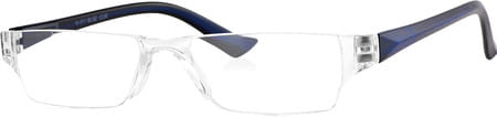 Klar Eye Rectangle Rimless Power Reading Glasses Men And Women Powers +1 To +3.50+1.50 Power Blue