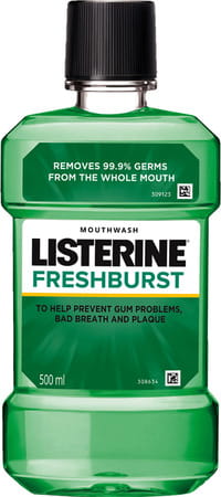 Listerine Fresh Burst Mouthwash Bottle Of 250 Ml