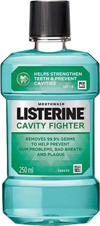 Listerine Mouthwash Cavity Fighter Bottle Of 250 Ml