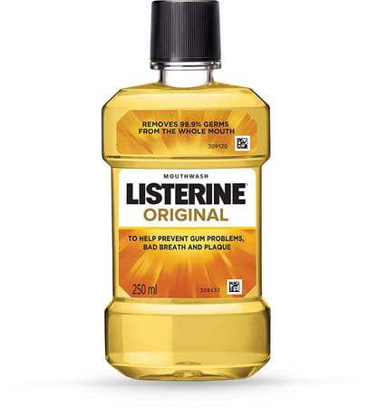 Listerine Original Mouthwash Bottle Of 250 Ml