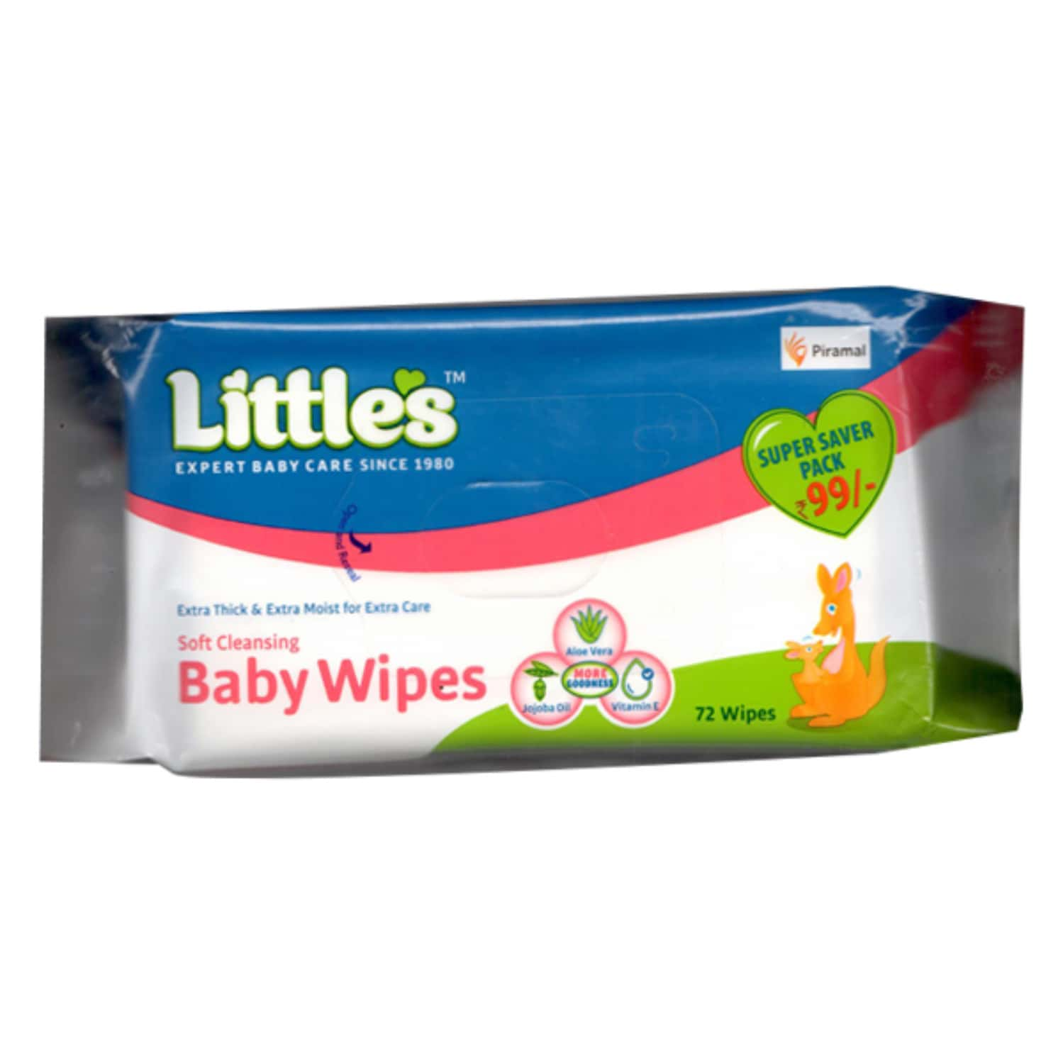 Littles Soft Cleansing Baby Wipes 72 Count