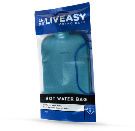 Liveasy Ortho Care Hot Water Bag Relieves Pain - Relaxes Sore Muscles - Blue - 2l