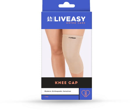 Liveasy Ortho Care Knee Cap (Pair) - Modern Orthopedic Solution - Large