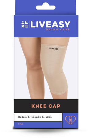 Liveasy Ortho Care Knee Cap (Pair) - Modern Orthopedic Solution - Xl