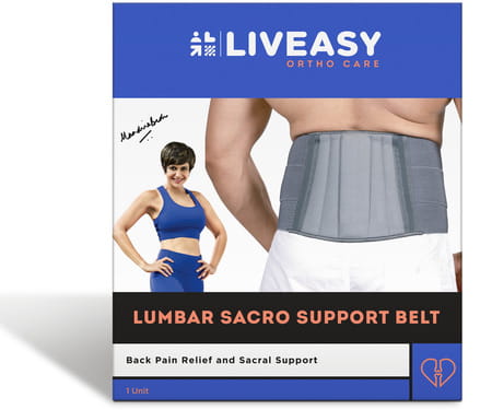 Liveasy Ortho Care Lumbar Sacro Support Belt - Large