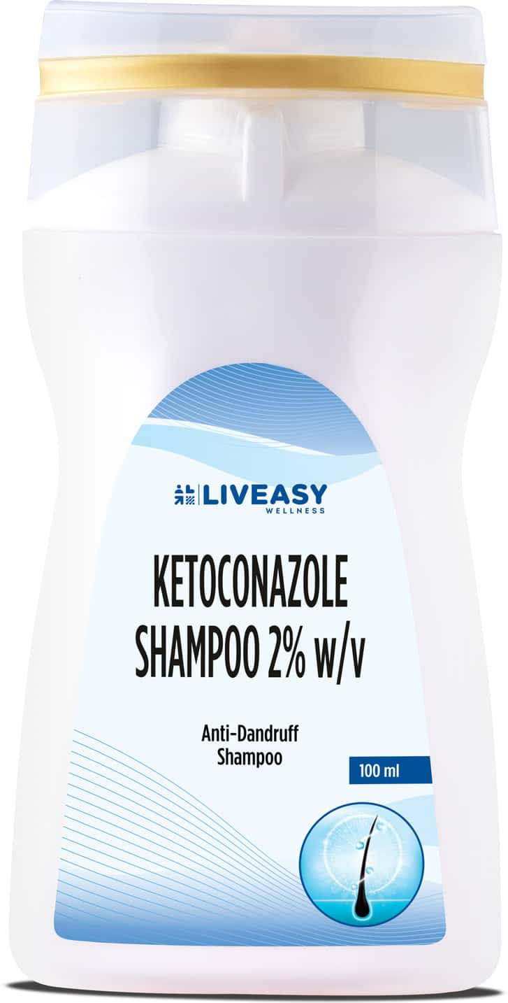 Liveasy Wellness Ketoconazole 2% Bottle Of 100ml Anti Dandruff Shampoo