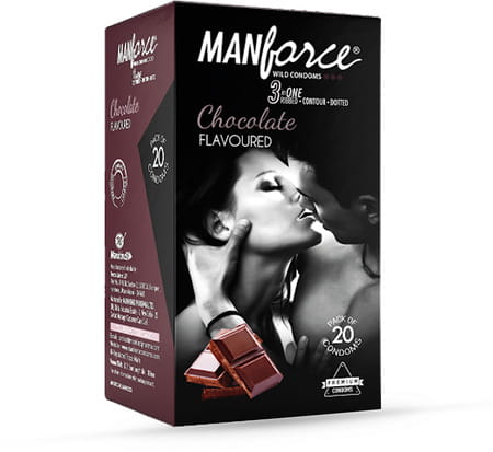 Manforce Wild Chocolate Box Of 20 Condoms