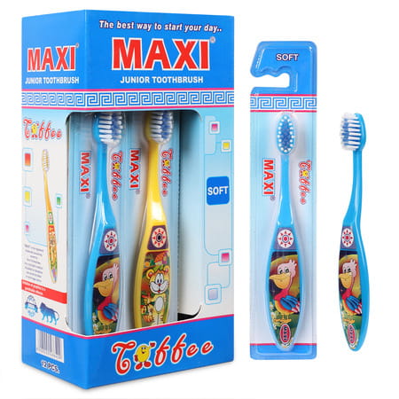 Maxi Toffee Junior Soft Toothbrush (Pack Of 12)