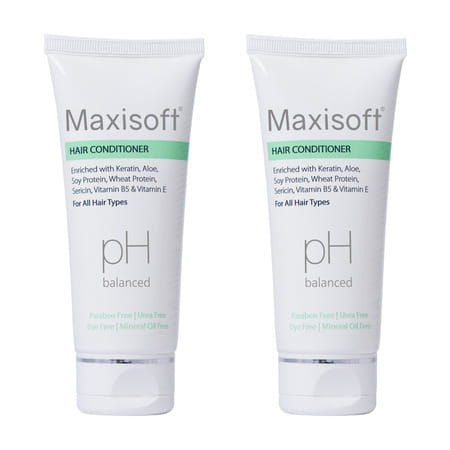 Maxisoft Hair Conditioner 100 Ml | With Keratin & Aloe Vera | Paraben Free (Pack Of 2)