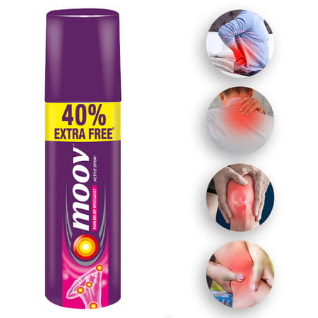 Moov Pain Relief Specialist Active (35g + 15g Free) Spray 50gm