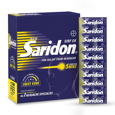 New Saridon Strip Of 10 Tablets