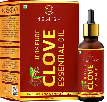 Newish Pure & Natural Clove Oil For Teeth Pain Skin & Hair 30ml