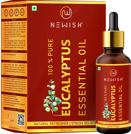 Newisheucalyptus Oil For Hair Painrelief & Diffuser|Undiluted Aromatherapy Therapeutic Grade 30ml