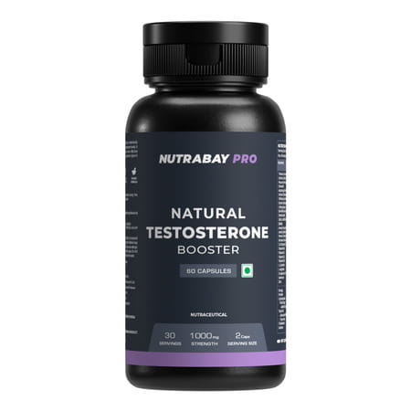 Nutrabay Pro Testosterone Booster (Natural) - 60 Capsules