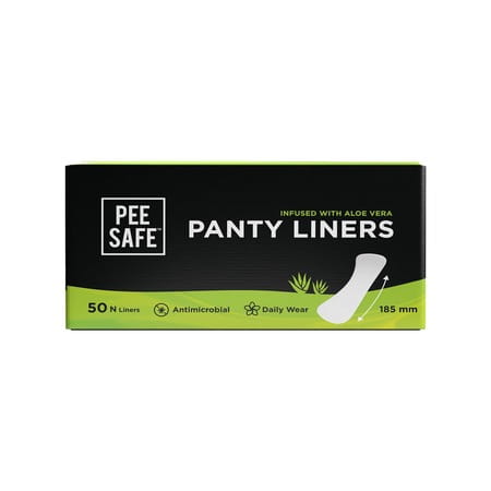 Pee Safe Aloe Vera Panty Liners - Pack Of 50 Liners